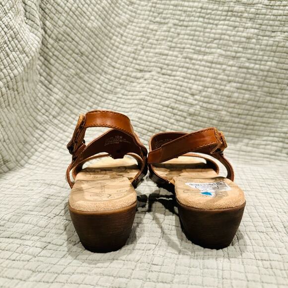BareTraps felon brown tan Memory Foam Sandals Size 10 - Picture 6 of 10